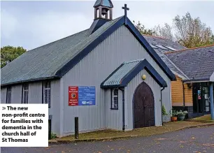  ?? ?? > The new non-profit centre for families with dementia in the church hall of St Thomas