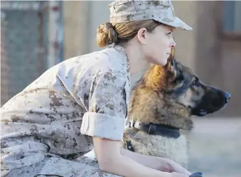  ??  ?? Kate Mara stars as a marine assigned to the canine unit in Megan Leavey.