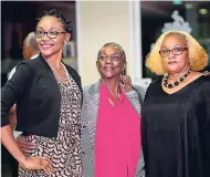  ?? CONTRIBUTE­D ?? From left: Shawn Ashman, artist; Phyllis Green, founder of the Academy for the Study of Religion; and Rev Claudia Fletcher, at the launch of the academy in Kingston.