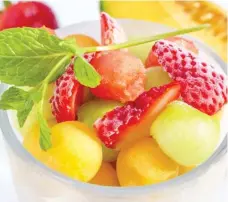  ?? STOCK. ADOBE. COM | ?? One way to trim processed sugars from your diet and still enjoy a sweet treat is to make naturally sweet fruit the focus of your dessert. Adhere to proper portion control for your specific daily meal planning needs.