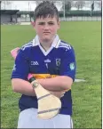  ?? ?? Jack Galvin U13 hurler, who played in goals for Tipperary in the Primary Schools Go Games.