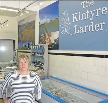  ??  ?? Linda McLean will juggle family life on the farm with running The Kintyre Larder.