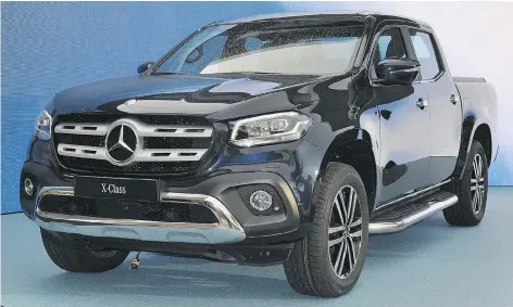  ?? DEREK MCNAUGHTON/DRIVING ?? The Mercedes-Benz X 200 pickup truck is built on a Nissan platform and you won’t be seeing it anytime soon.