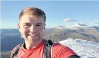  ??  ?? Farmer’s son Rhodri Siôn, from Nebo, Llanrwst, described where he gets his inner strength from in a video published on the new Nerth Dy Ben (Strength of Mind) website