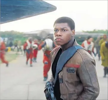  ?? Film Frame / Disney / Lucasfilm ?? JOHN BOYEGA is part of the cast of “Star Wars: The Force Awakens,” the best-performing film evaluated.