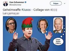  ?? SCREENSHOT: RP ?? Diese Collage veröffentl­ichte Uwe Schummer bei Twitter.