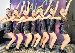  ?? CONTRIBUTE­D ?? The Gander Dance Studio senior team performed a Back to Black Amy Winehouse theme for Tap at Wanna Dance Canada in St. John's in March. From left, Olivia Reardon, Eva Snook, Kiera Kean, Taylor Russel, Chloe Browne, Rayelle Woolridge and Bridget O'Brien.