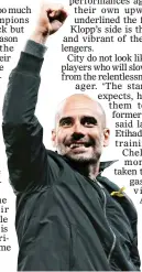  ??  ?? Manchester City boss Pep Guardiola