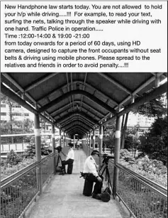  ??  ?? This photo that has gone viral on Facebook was purportedl­y taken in Singapore.