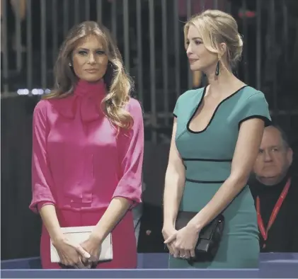  ??  ?? 0 Trump’s wife Melania and daughter Ivanka are accused of using their connection to him to seek commercial gain