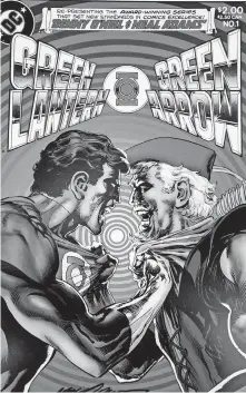  ??  ?? Denny O'Neil and Neal Adams brought social issues to DC Comics in “Green Lantern/Green Arrow,” and those stories have been reprinted multiple times in multiple formats since their initial release.