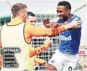  ??  ?? HITMAN: Defoe scores against East Fife