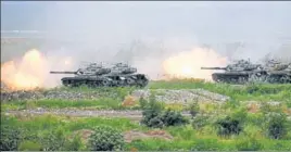  ?? BLOOMBERG ?? ■
CM-34 Clouded Leopard armoured vehicles take part in a military exercise in Taiwan’s Taichung on Thursday. Taiwan held the drills as a stern message to China amid rising tensions.