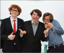  ?? Photo by Fergus Dennehy ?? Riley O’ Brien, Zach Buggy and Conor Baker pictured at the ITT Horizon exhibition last week.