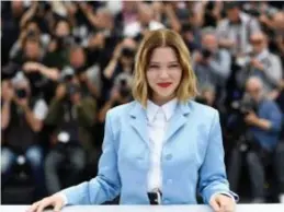  ?? © afp ?? Lea Seydoux, twee jaar geleden in Cannes.