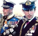  ??  ?? Royal mentor: Lord Mountbatte­n with a young Prince Charles