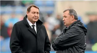  ?? GETTY IMAGES ?? All Blacks assistant coach Ian Foster received a strong endorsemen­t from Steve Hansen.