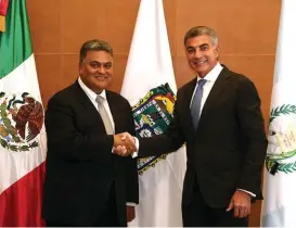  ?? ESPECIAL ?? Gali sostuvo un encuentro de trabajo con el embajador de Guatemala.