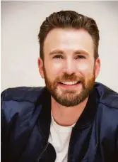  ?? Vera Anderson / WireImage 2019 ?? Evans is best known for playing Captain America on the big screen.
In “Lightyear,” Chris Evans provides the voice of Buzz Lightyear, the science fiction hero behind the toy in Pixar’s popular “Toy Story” series.