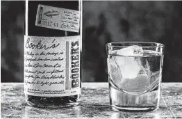  ?? ZBIGNIEW BZDAK/CHICAGO TRIBUNE ?? Booker’s Bourbon Tommy’s Batch, the latest release, is a big, bold, henna-hued bourbon that features rich tobacco, oak and vanilla notes that meld with dried spice notes.