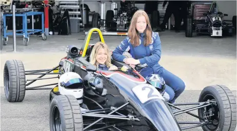  ??  ?? In the fast lane Perth motorsport stars Lucy and Chloe Grant have an exciting year ahead