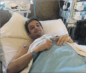  ?? FOTO: TWITTER ?? Luis Moya ha sido intervenid­o de tres aneurismas Se recupera favorablem­ente