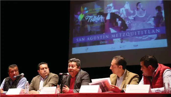  ?? JORGE SÁNCHEZ ?? José Olaf Hernández Sánchez, secretario de Cultura de Hidalgo, apoyará actividade­s culturales como el XX Festival Internacio­nal del Folklore.