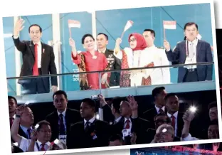  ??  ?? the insider President Joko Widodo, First Lady Iriana Joko Widodo, Mrs Mufidah Kalla and Vice President Jusuf Kalla
