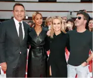  ??  ?? From top: Amanda with husband Chris, and with fellow Britain’s Got Talent judges (from left) David Walliams, Alesha Dixon and Simon Cowell