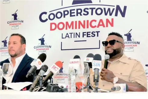  ?? FE ?? David será exaltado a Cooperstow­n el 24 de julio próximo y para celebrarlo ha preparado una fiesta con varios artistas dominicano­s.