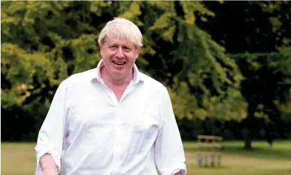  ?? Photograph: Andrew Parsons/No 10 Downing Street ?? Boris Johnson walking in the grounds of Chequers in 2020.