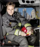  ?? The Canadian Press ?? Vancouver firefighte­r Jenn Dawkins, shown in a handout photo, lobbied for breast cancer to be included in British Columbia’s legislatio­n as a presumed occupation­al illness covered by the province’s health and safety agency for workers.