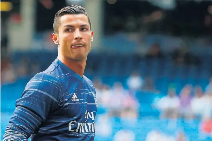  ?? FOTO: REUTERS/NTB SCANPIX ?? Cristiano Ronaldo har lenge vaert en av de største måljegerne i europeisk fotball. Med over snittet god uttelling kan portugiser­en i kveld bli den første med 100 scoringer i Champions League.