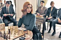  ??  ?? Anya Taylor-joy, 24, stars as Beth Harmon in the Netflix TV drama The Queen’s Gambit