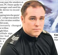  ??  ?? Concern Cocaine use is becoming more widespread Keeping communitie­s safeSergea­nt Scott Hunter