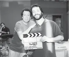  ??  ?? Shandling (left) seen here with Apatow. (Below) A two-part documentar­y ‘The Zen Diaries of Garry Shandling’, explores the life of the late comedian. — Courtesy of HBO