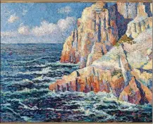  ?? SUBMITTED ?? Maxmilien Luce is one of the artists featured in the Columbus Museum of Art’s exhibit,” Beyond Impression­ism.” This painting is entitled “Rocks in the Sea.”