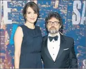  ?? Larry Busacca Getty Images ?? EXECUTIVE PRODUCER and “Kimmy” songsmith Jeff Richmond and his co-creator wife, Tina Fey.