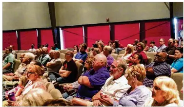  ??  ?? About 120 people attended a town hall on the opioid crisis on Wednesday at Christian Life Center in Butler Twp. The event was sponsored by the Montgomery County Drug-Free Coalition.