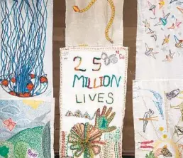  ?? MINGEI INTERNATIO­NAL MUSEUM ?? The Mingei Internatio­nal Museum in Balboa Park will host the traveling exhibition “25 Million Stitches: One Stitch, One Refugee” beginning March 25.