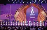  ?? Photo: AFP ?? The draw for the 2022 World Cup in Qatar took place at the Doha Exhibition and Convention Center last Friday (Apr 1).