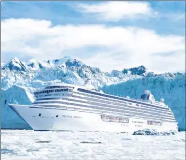  ?? COURTESY OF CRYSTAL CRUISES ?? The set off from Seward, Alaska, on August 16 with nearly 1,000 passengers on a historic voyage through the Northwest Passage.