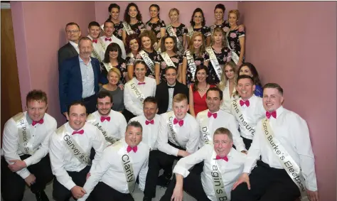  ??  ?? Dancers, Judges and MC on the night of Mhuire Gan Smál Presentati­on Primary and Castleisla­nd Desmonds Ladies GAA Club’s Strictly Come Dancing 2017 at Castleisla­nd Community Centre on Saturday evening.