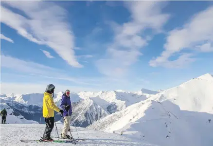  ??  ?? The 360-degree views at Kicking Horse Mountain Resort near Golden are stunning.