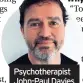  ??  ?? Psychother­apist John-paul Davies