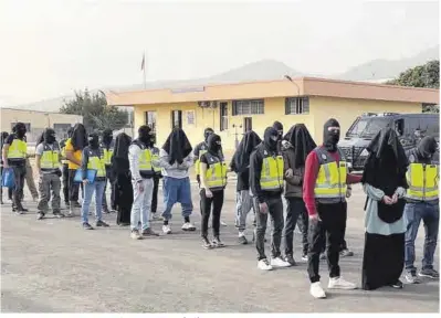  ?? CNP ?? La Policia Nacional amb vuit detinguts després d’un operatiu antiterror­ista.