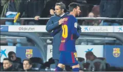  ?? FOTO: PEP MORATA ?? la buena sintonía Messi-valverde es importante para el técnico