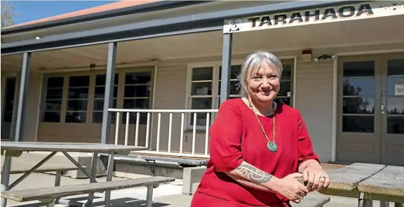  ?? BEJON HASWELL/STUFF ?? Principal Bronwyn Te Koeti-James is eagerly awaiting the developmen­t of the new complex at the school.