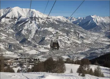  ?? (photo DR Manu Molle) ?? Pour la première fois, Pra-Loup vient présenter sur le littoral son domaine skiable