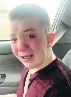  ?? . ?? Keaton Jones en el vídeo en el que denuncia que sufre acoso escolar